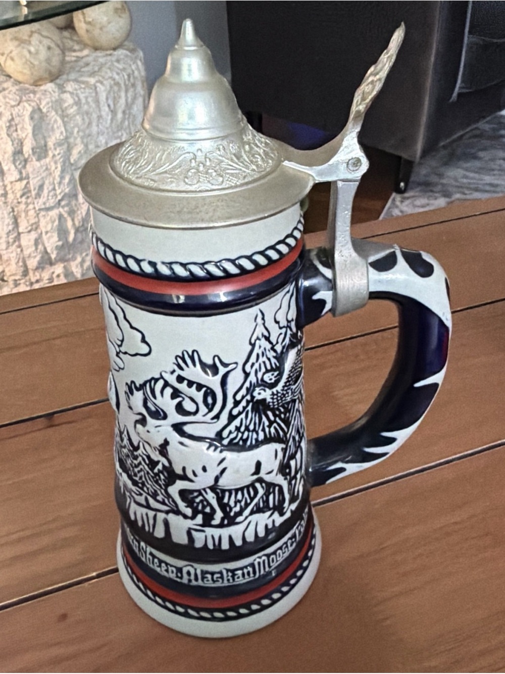Avon Vintage Beer Stein 1976 Mountain Goat - Highly Decorated
